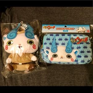 Yo-Kai Watch DS Pouch & Plush NWT
